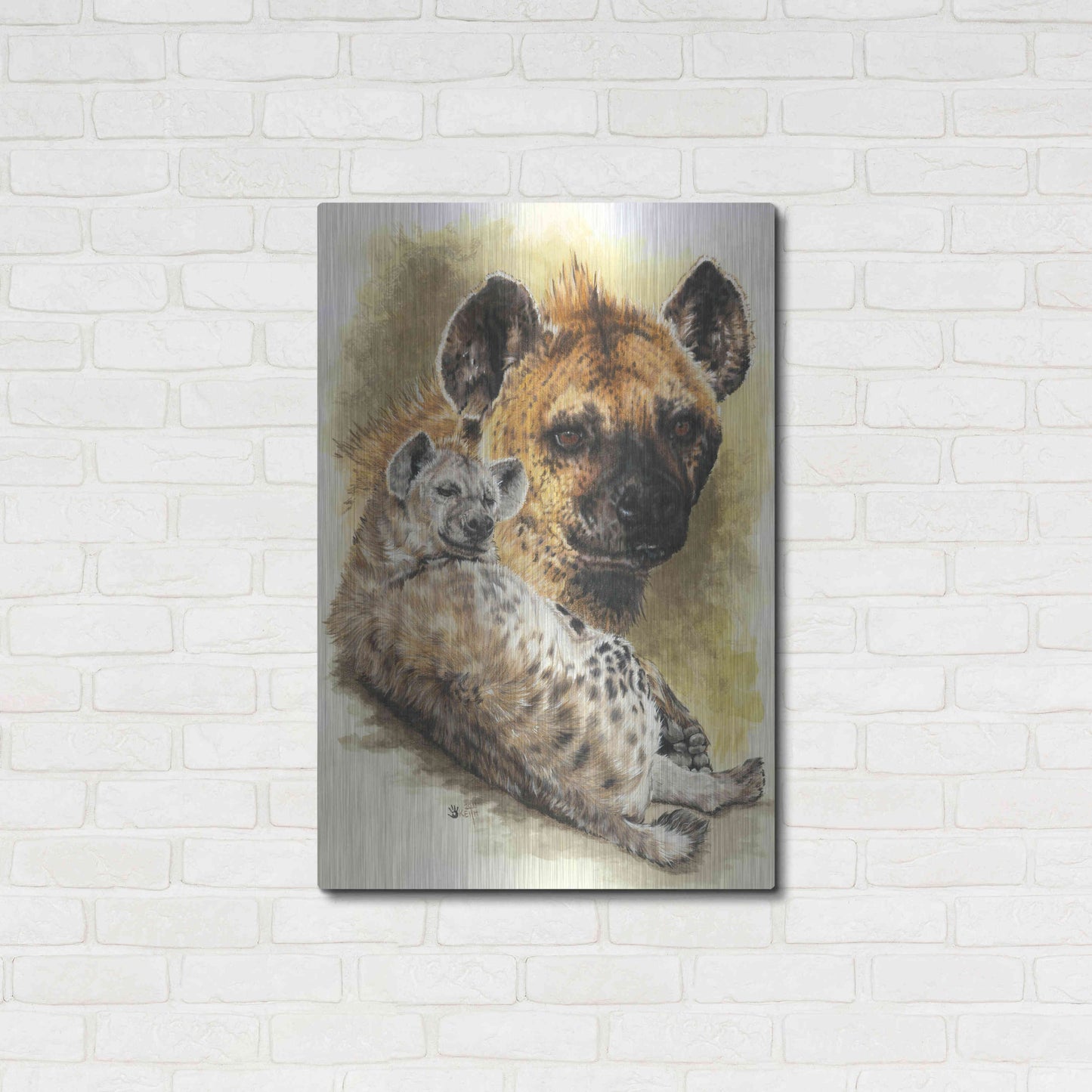 Luxe Metal Art 'Beastly' by Barbara Keith, Metal Wall Art,24x36