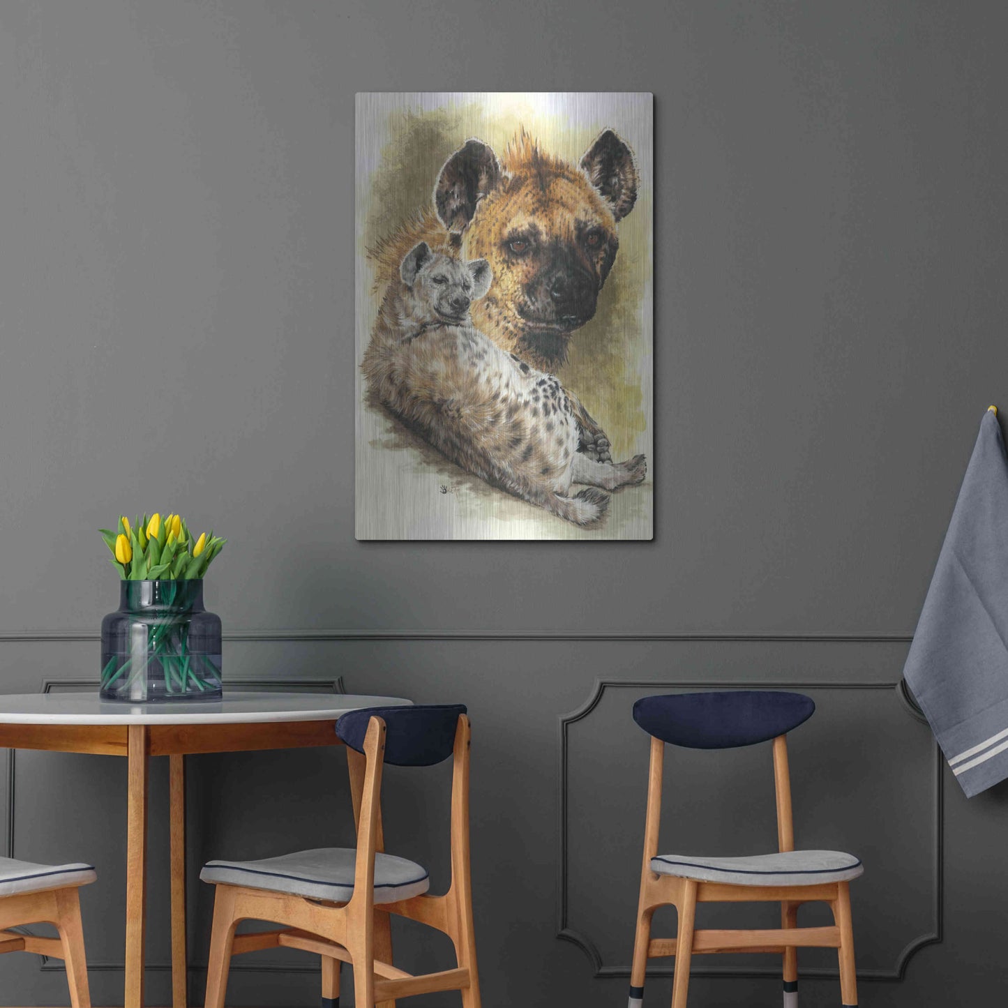 Luxe Metal Art 'Beastly' by Barbara Keith, Metal Wall Art,24x36