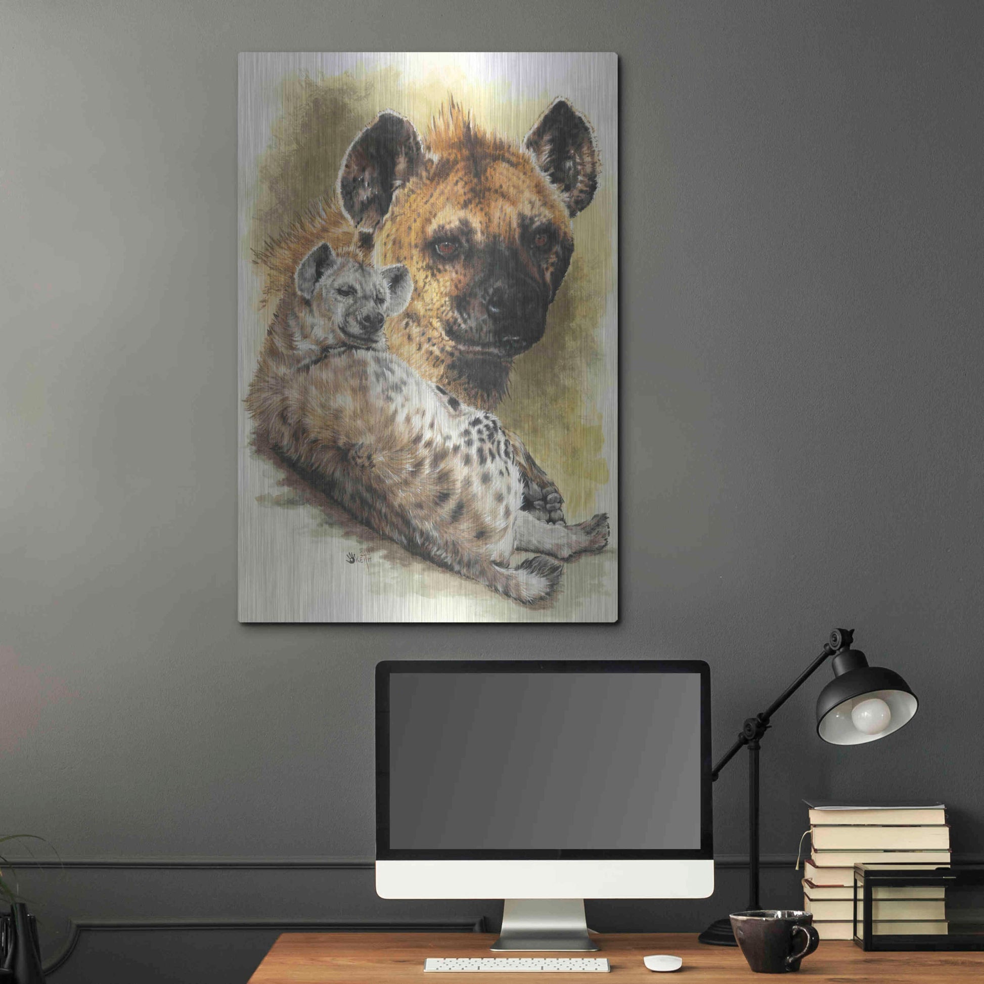 Luxe Metal Art 'Beastly' by Barbara Keith, Metal Wall Art,24x36