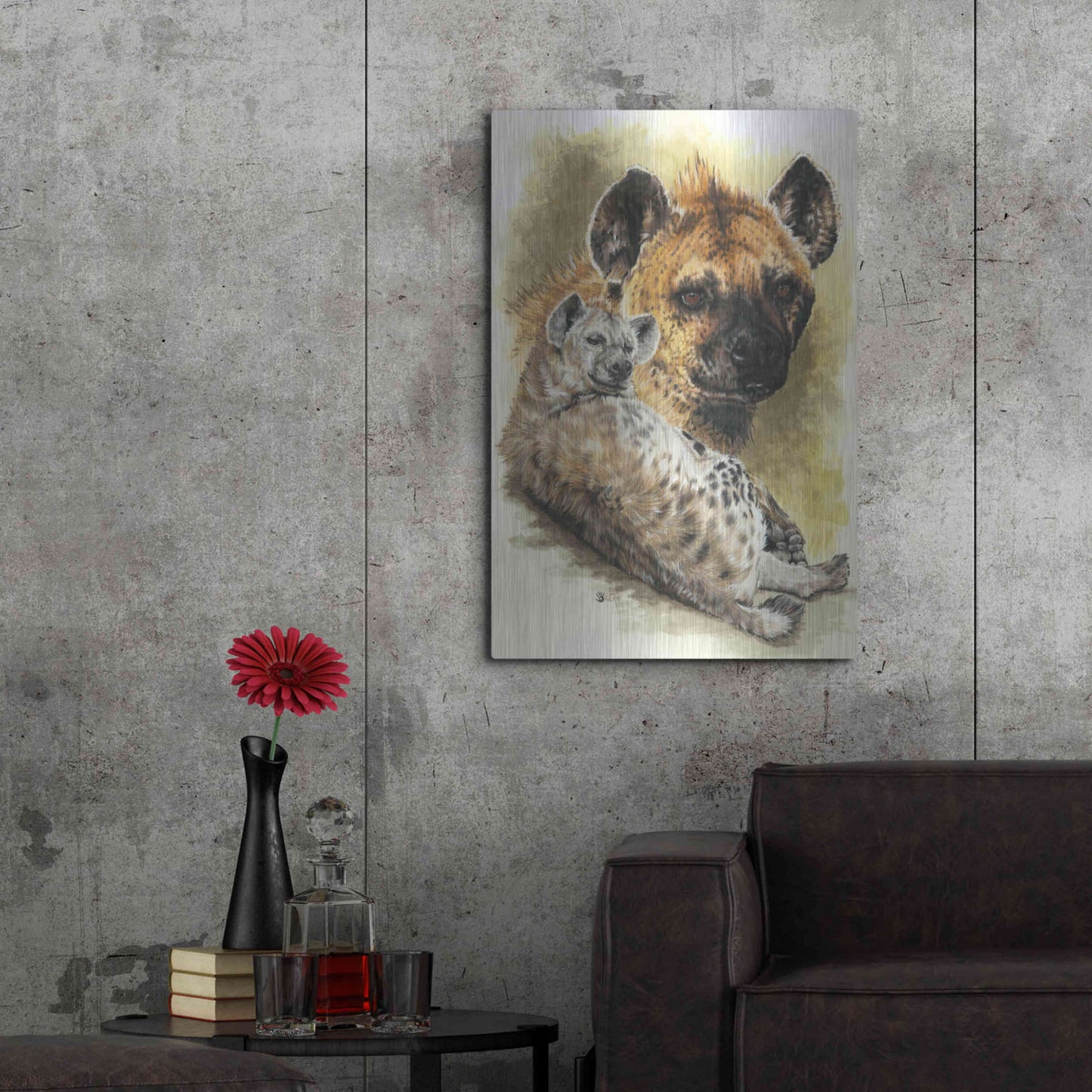 Luxe Metal Art 'Beastly' by Barbara Keith, Metal Wall Art,24x36