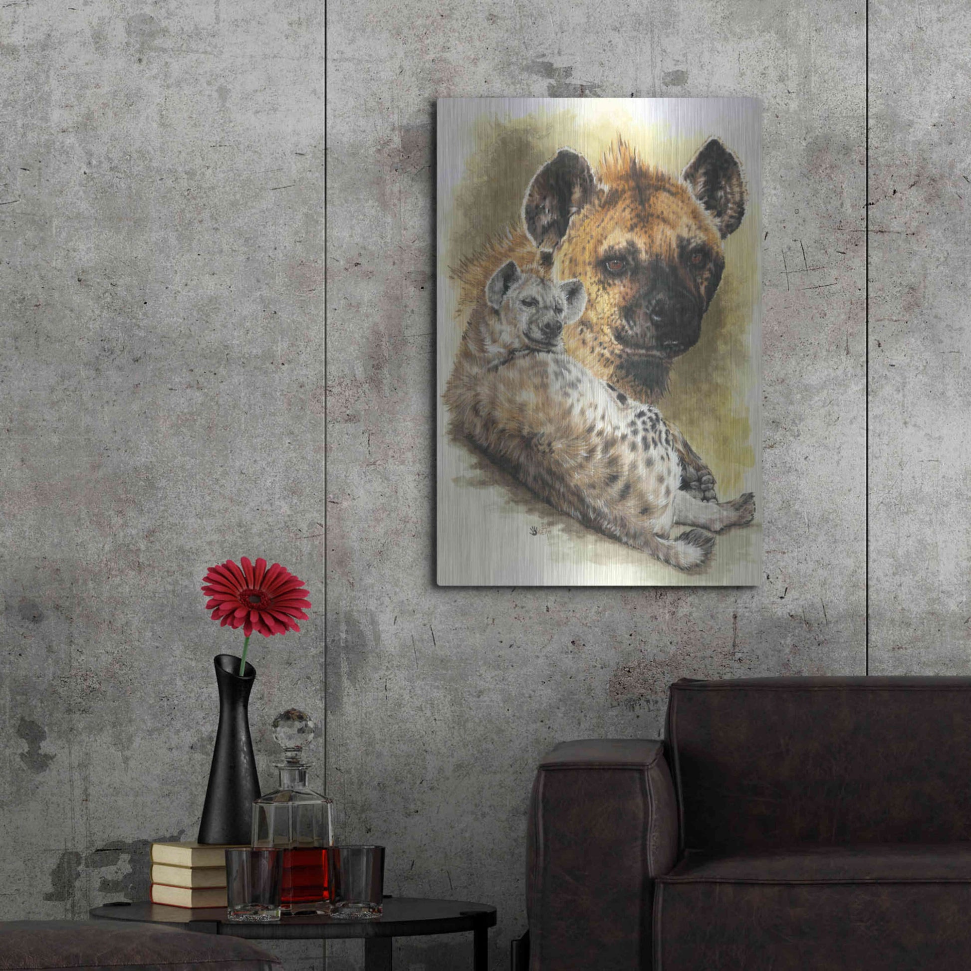 Luxe Metal Art 'Beastly' by Barbara Keith, Metal Wall Art,24x36