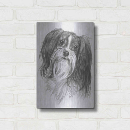 Luxe Metal Art 'Miki' by Barbara Keith, Metal Wall Art,12x16