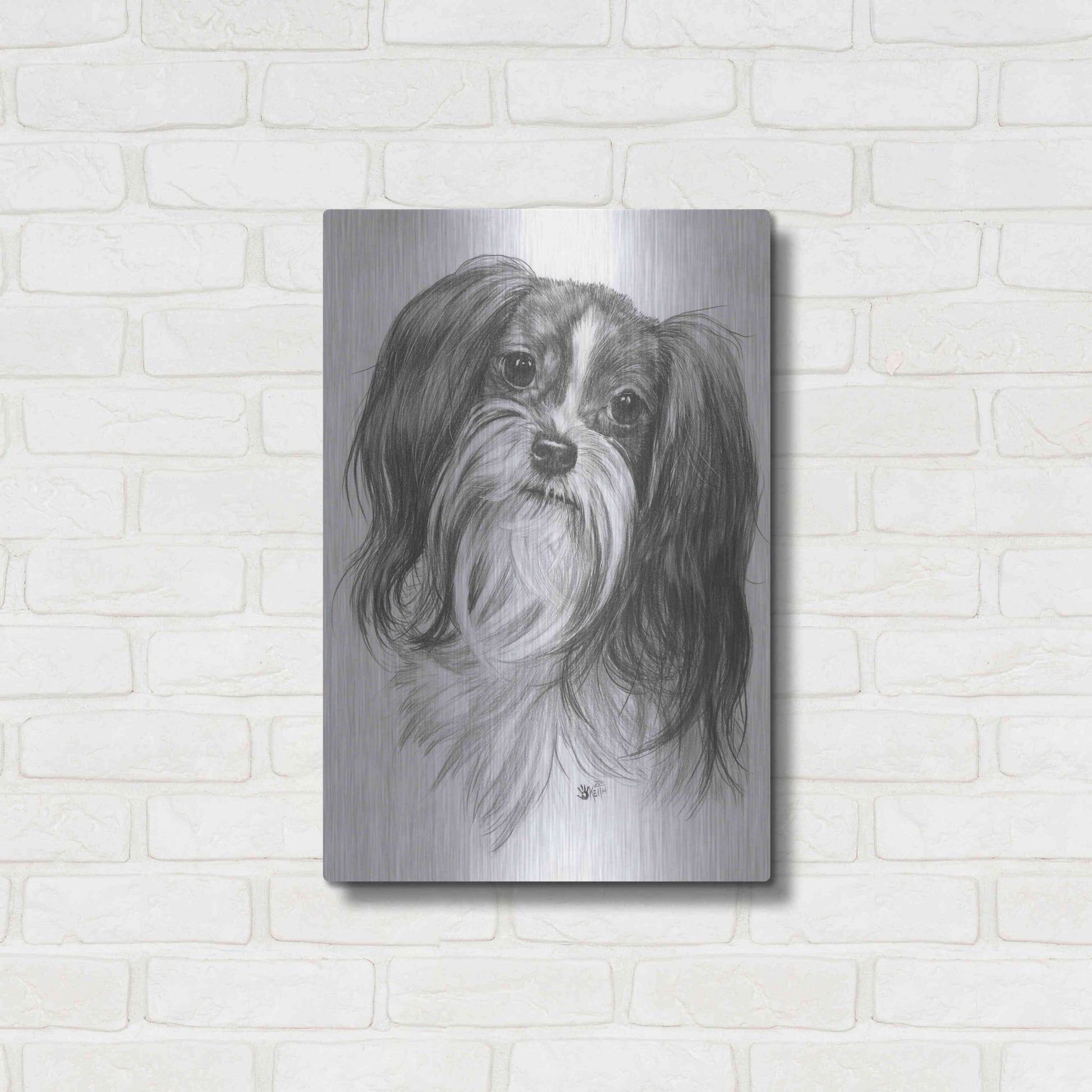 Luxe Metal Art 'Miki' by Barbara Keith, Metal Wall Art,16x24