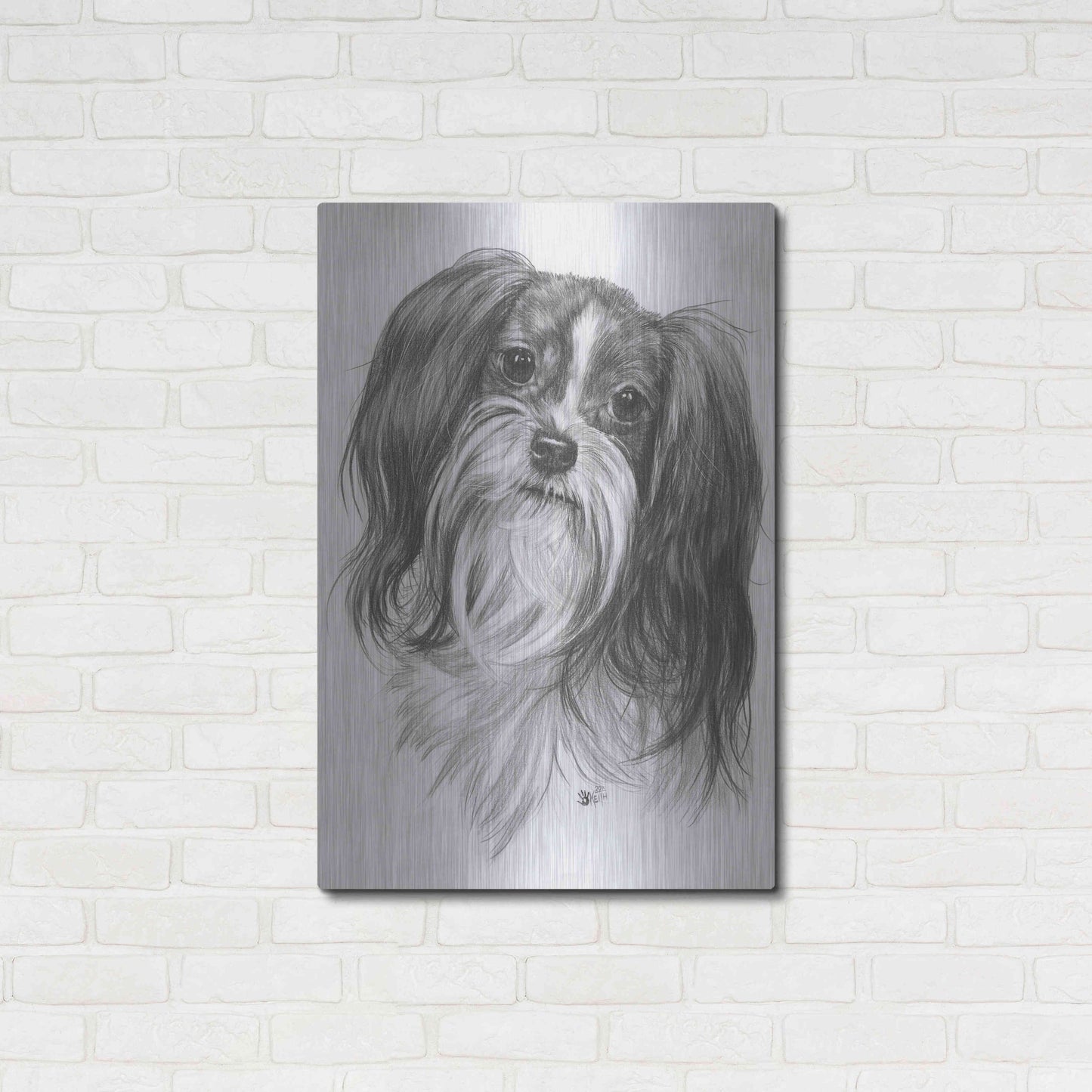 Luxe Metal Art 'Miki' by Barbara Keith, Metal Wall Art,24x36