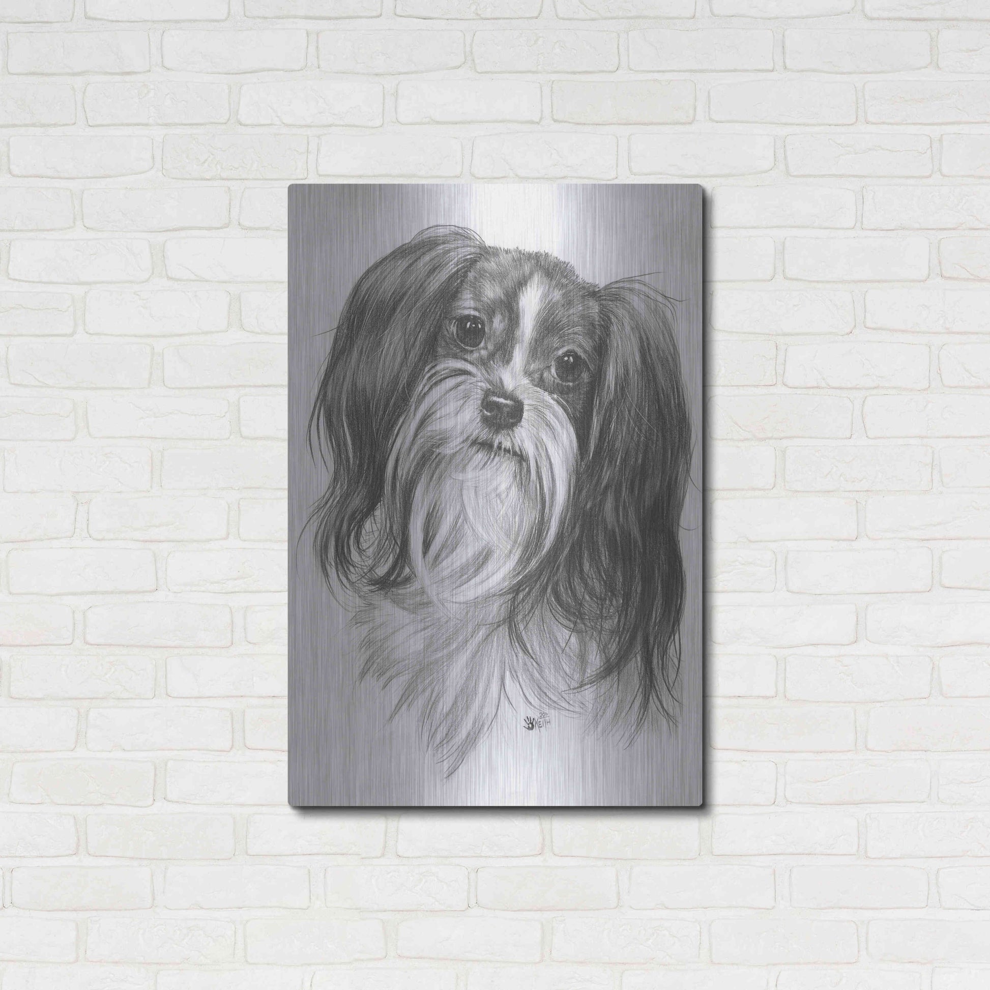 Luxe Metal Art 'Miki' by Barbara Keith, Metal Wall Art,24x36