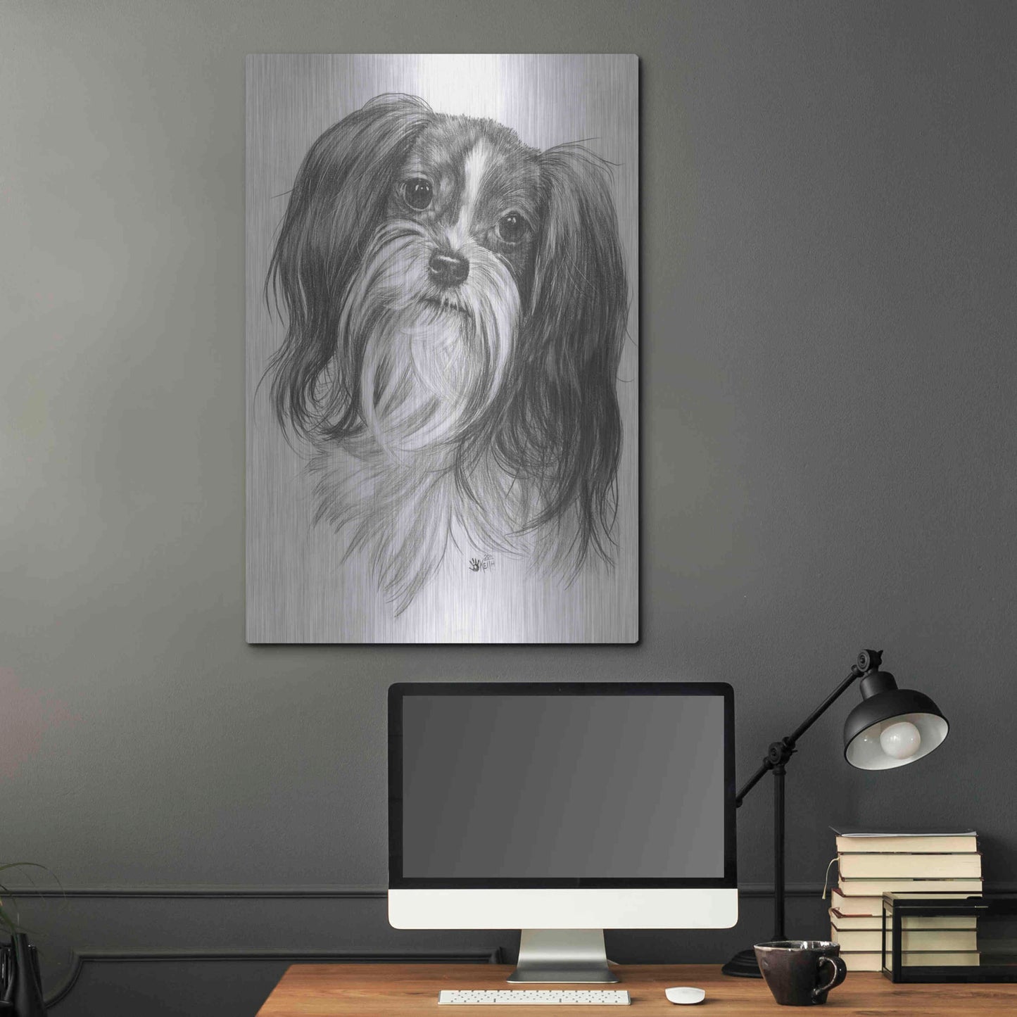 Luxe Metal Art 'Miki' by Barbara Keith, Metal Wall Art,24x36