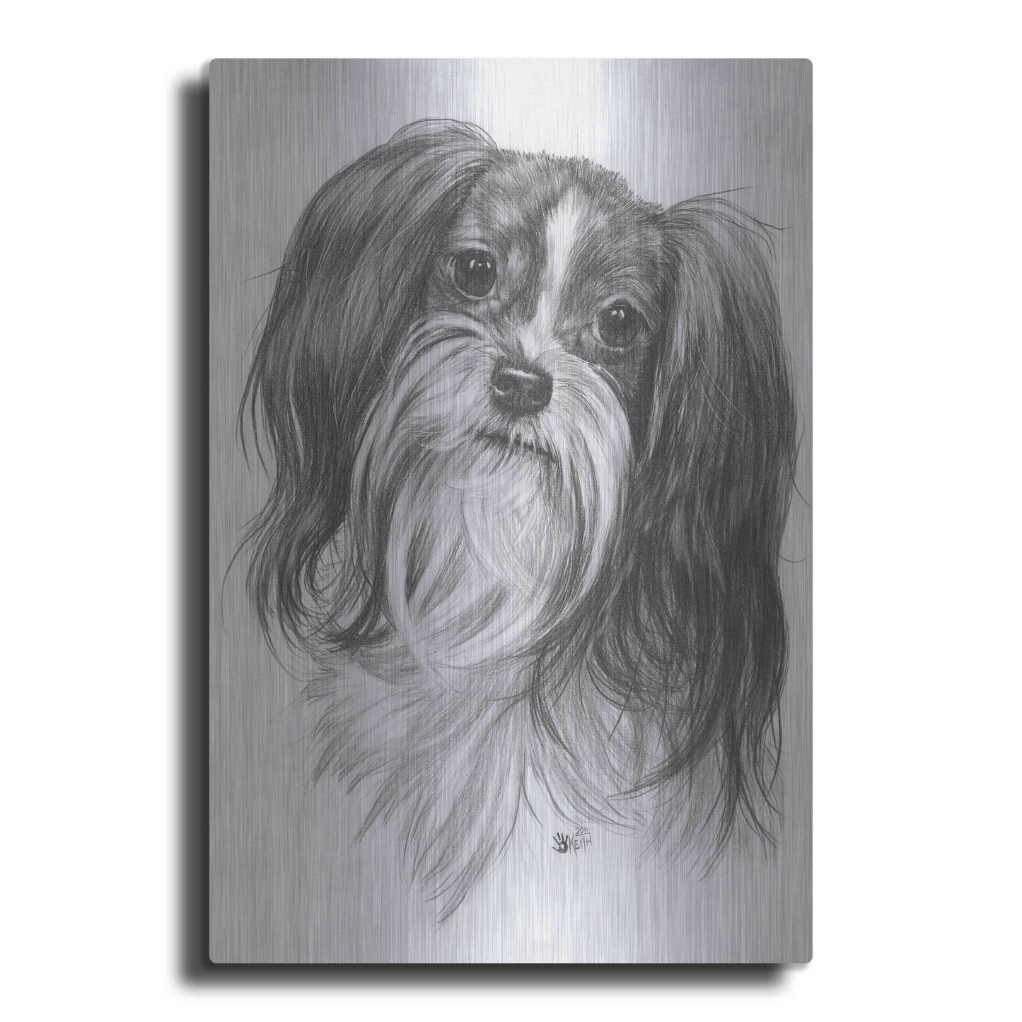 Luxe Metal Art 'Miki' by Barbara Keith, Metal Wall Art