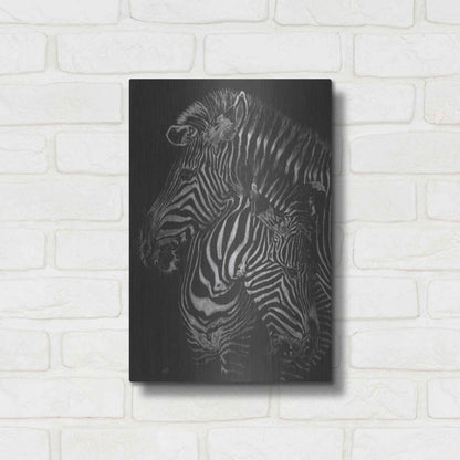 Luxe Metal Art 'Duel' by Barbara Keith, Metal Wall Art,12x16