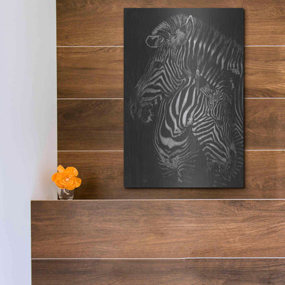 Luxe Metal Art 'Duel' by Barbara Keith, Metal Wall Art,12x16