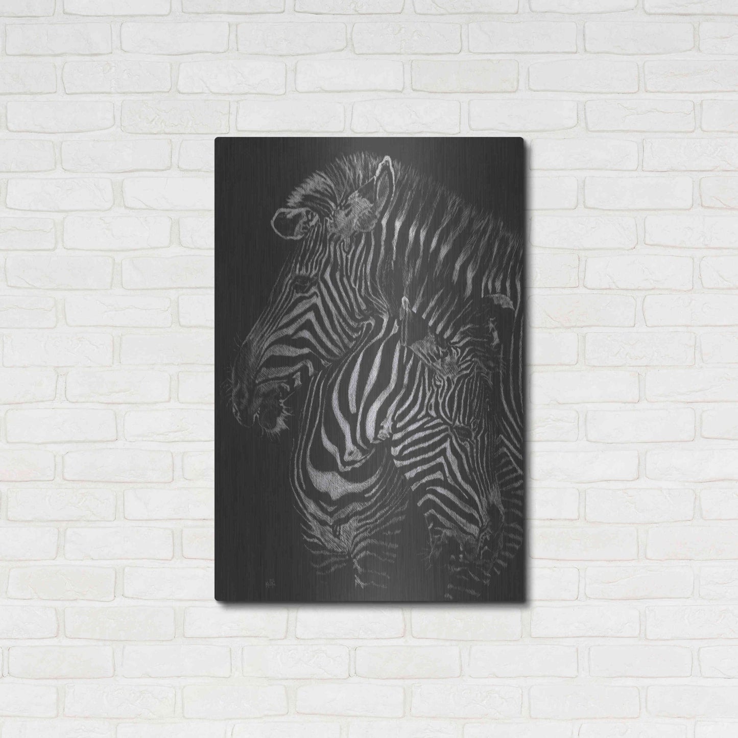 Luxe Metal Art 'Duel' by Barbara Keith, Metal Wall Art,24x36