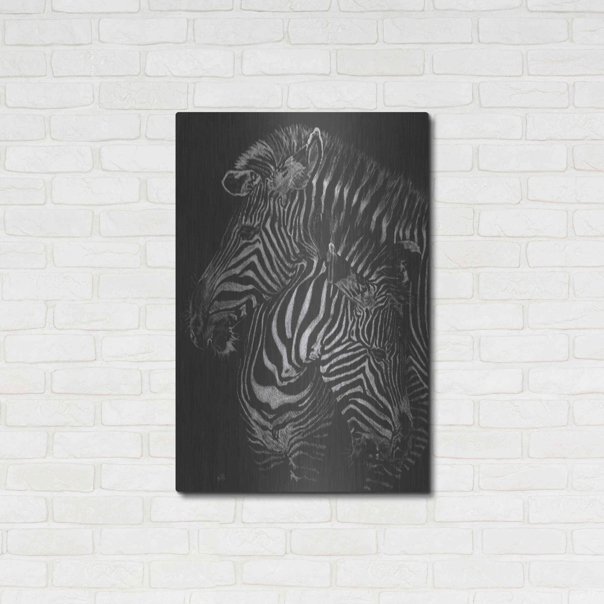 Luxe Metal Art 'Duel' by Barbara Keith, Metal Wall Art,24x36