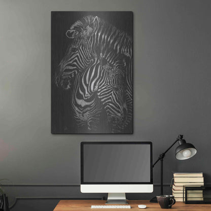 Luxe Metal Art 'Duel' by Barbara Keith, Metal Wall Art,24x36