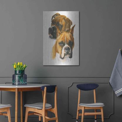 Luxe Metal Art 'Boxer' by Barbara Keith, Metal Wall Art,24x36