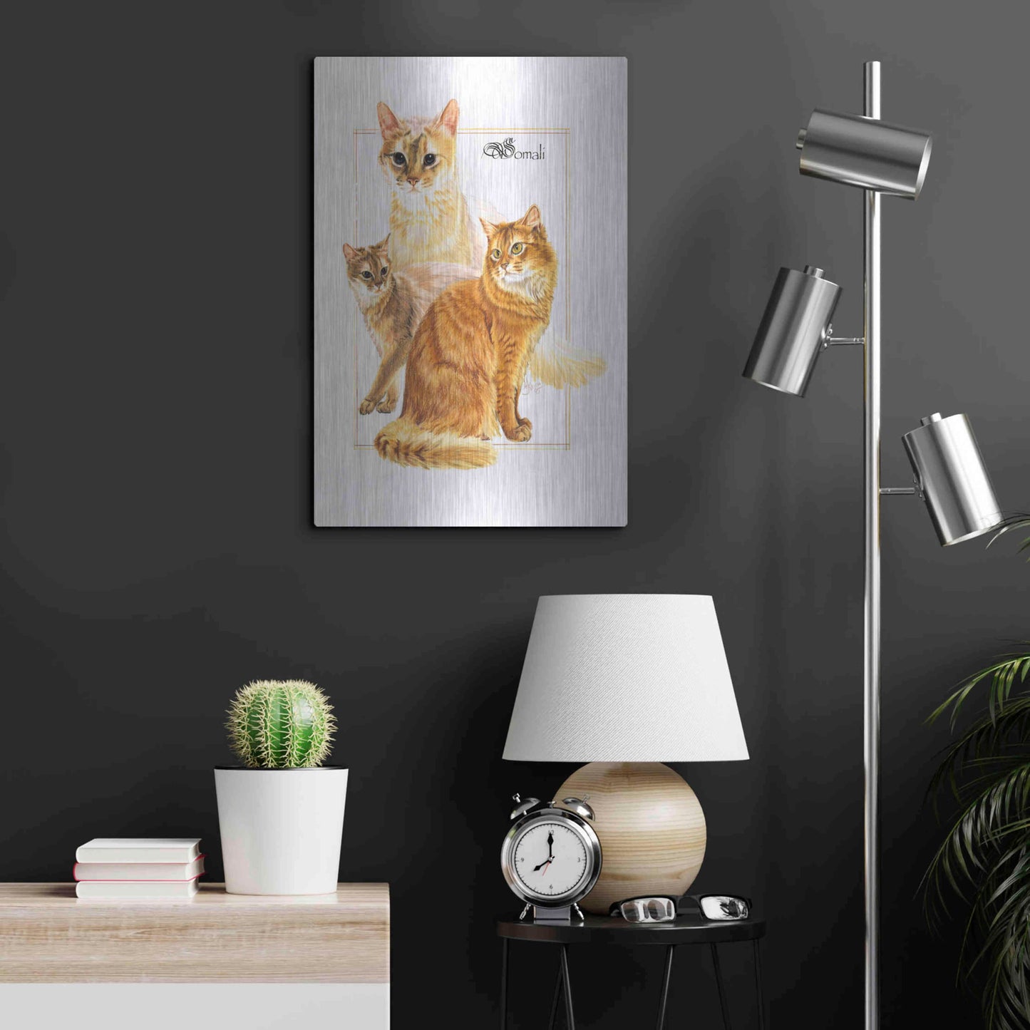 Luxe Metal Art 'Somali' by Barbara Keith, Metal Wall Art,16x24