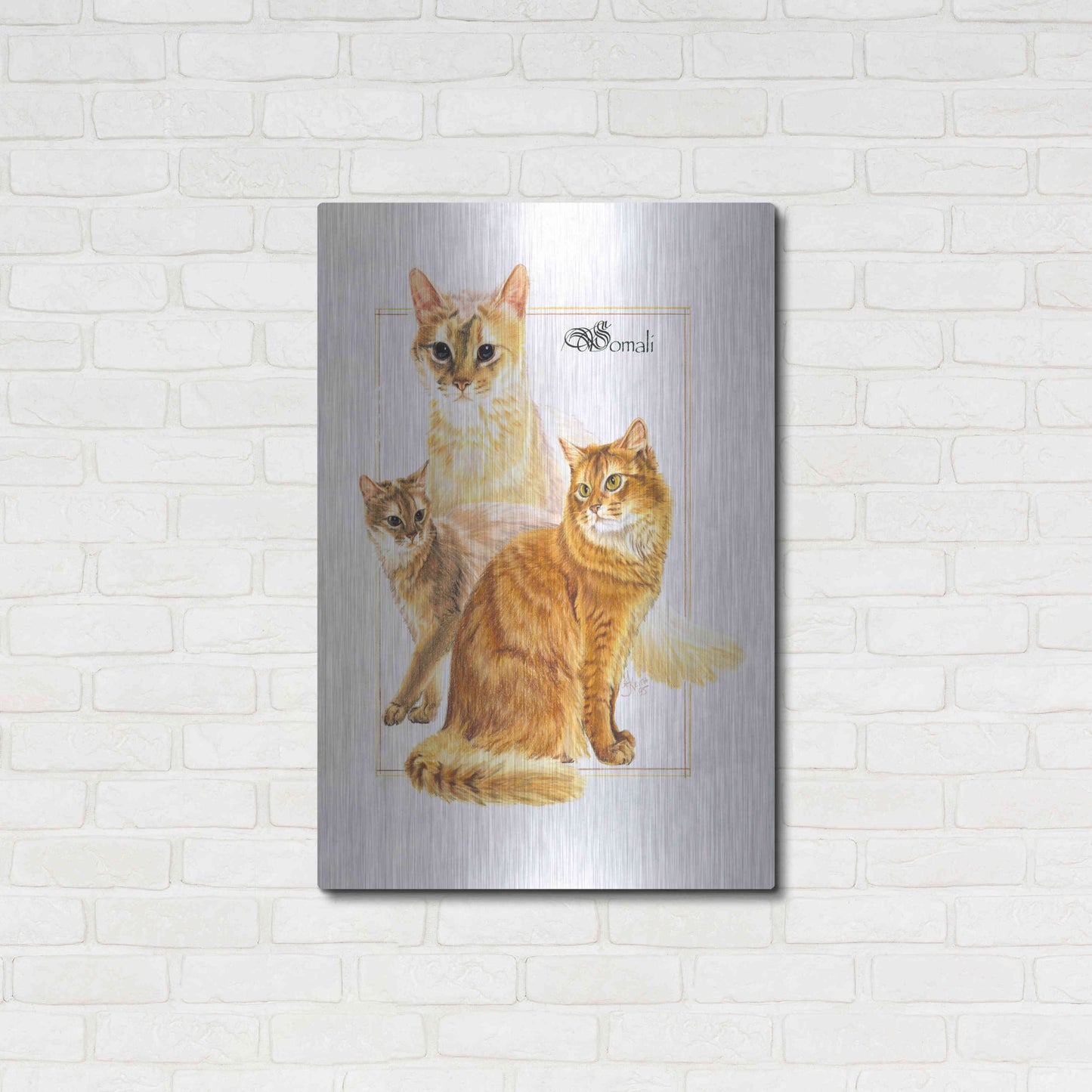 Luxe Metal Art 'Somali' by Barbara Keith, Metal Wall Art,24x36