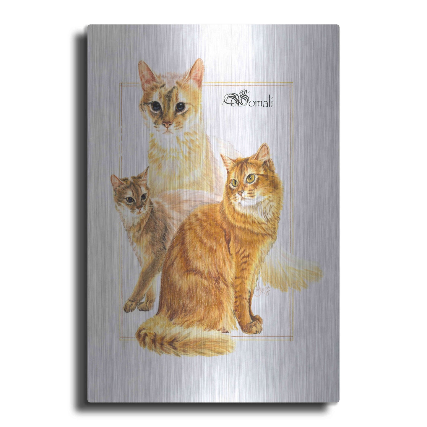 Luxe Metal Art 'Somali' by Barbara Keith, Metal Wall Art