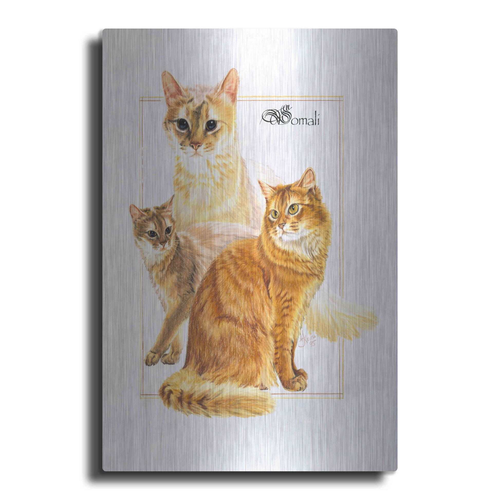 Luxe Metal Art 'Somali' by Barbara Keith, Metal Wall Art