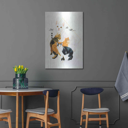 Luxe Metal Art 'Cymric And Manx' by Barbara Keith, Metal Wall Art,24x36