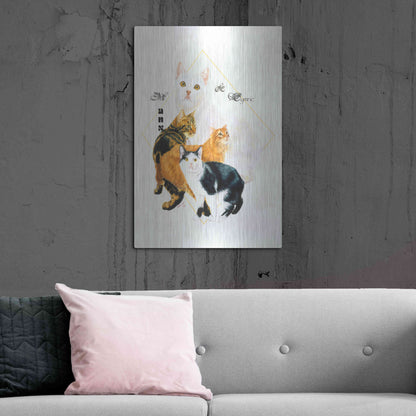 Luxe Metal Art 'Cymric And Manx' by Barbara Keith, Metal Wall Art,24x36