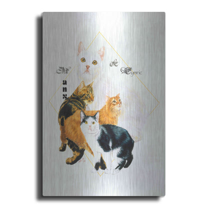 Luxe Metal Art 'Cymric And Manx' by Barbara Keith, Metal Wall Art
