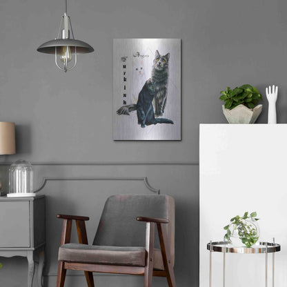 Luxe Metal Art 'Turkish Angora' by Barbara Keith, Metal Wall Art,16x24