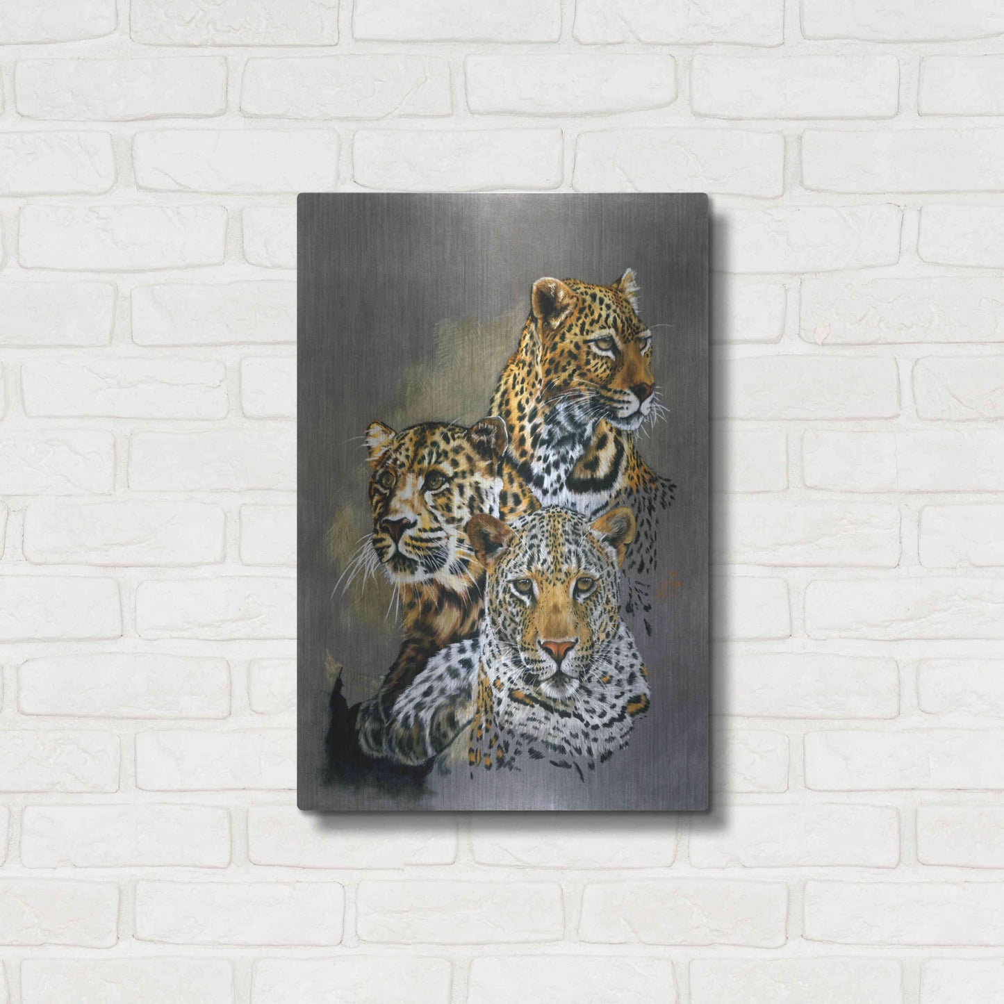 Luxe Metal Art 'Shadow Hunter' by Barbara Keith, Metal Wall Art,16x24