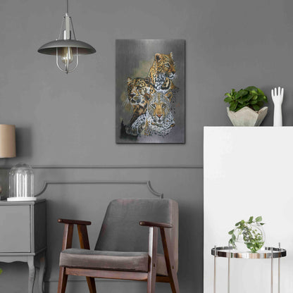 Luxe Metal Art 'Shadow Hunter' by Barbara Keith, Metal Wall Art,16x24