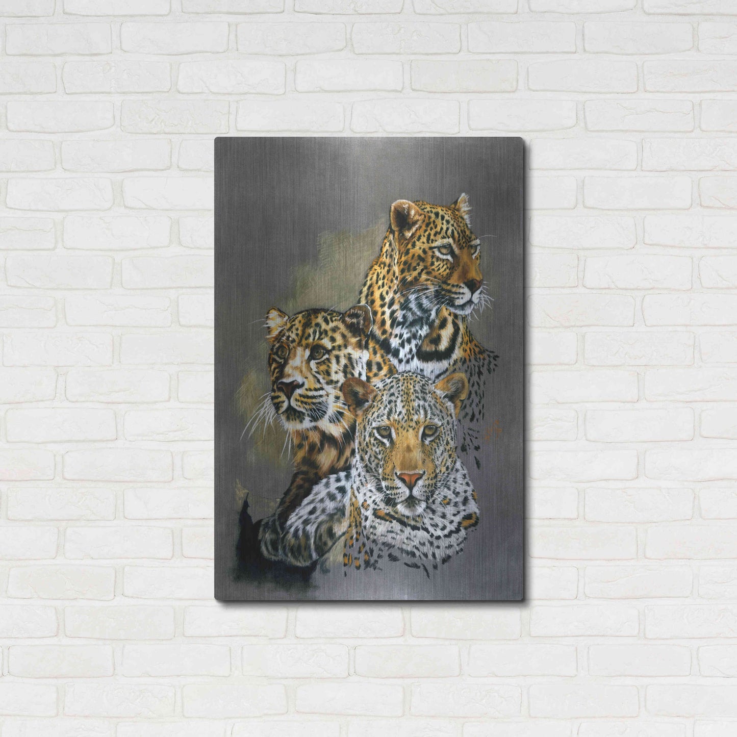 Luxe Metal Art 'Shadow Hunter' by Barbara Keith, Metal Wall Art,24x36