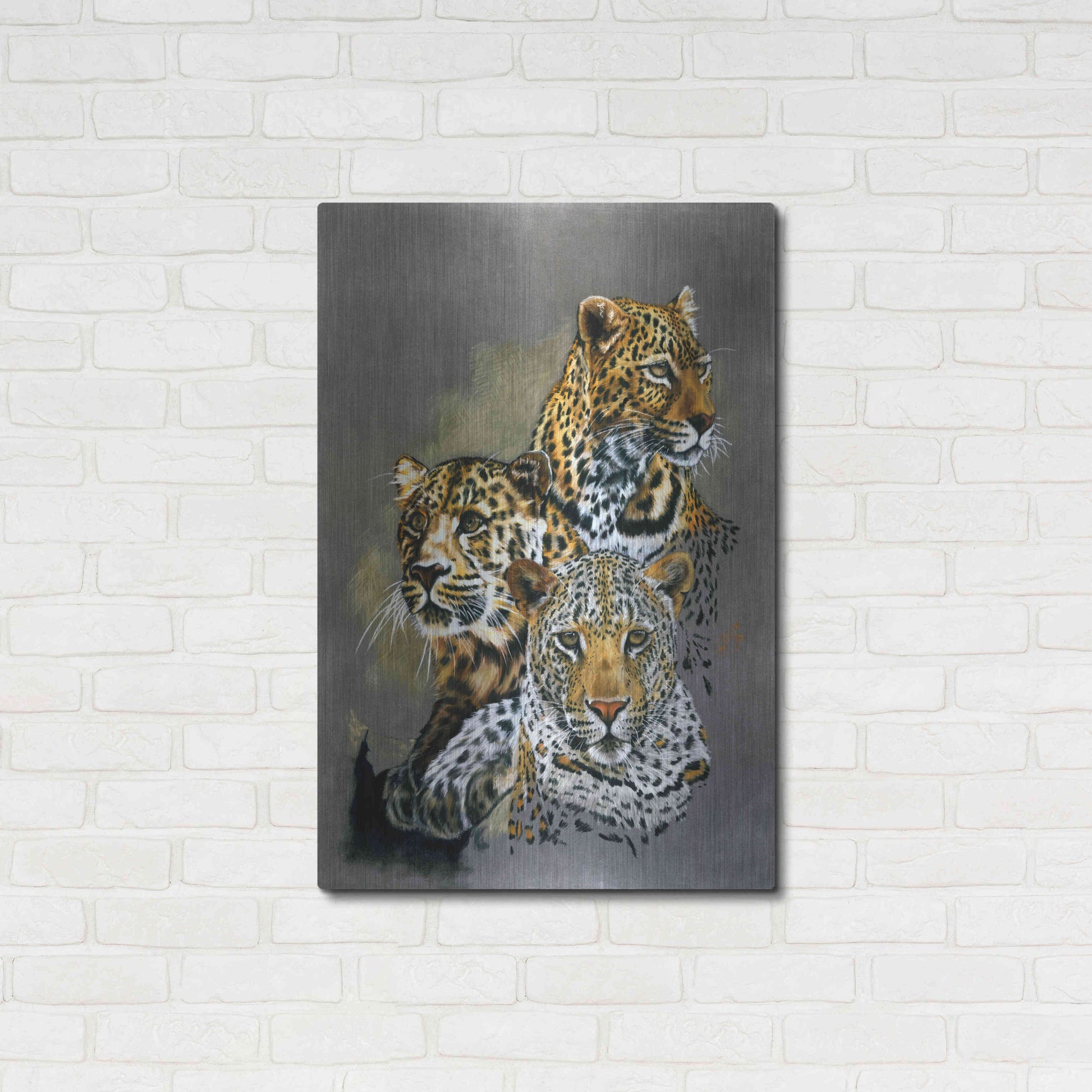 Luxe Metal Art 'Shadow Hunter' by Barbara Keith, Metal Wall Art,24x36