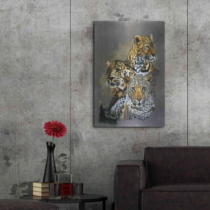 Luxe Metal Art 'Shadow Hunter' by Barbara Keith, Metal Wall Art,24x36