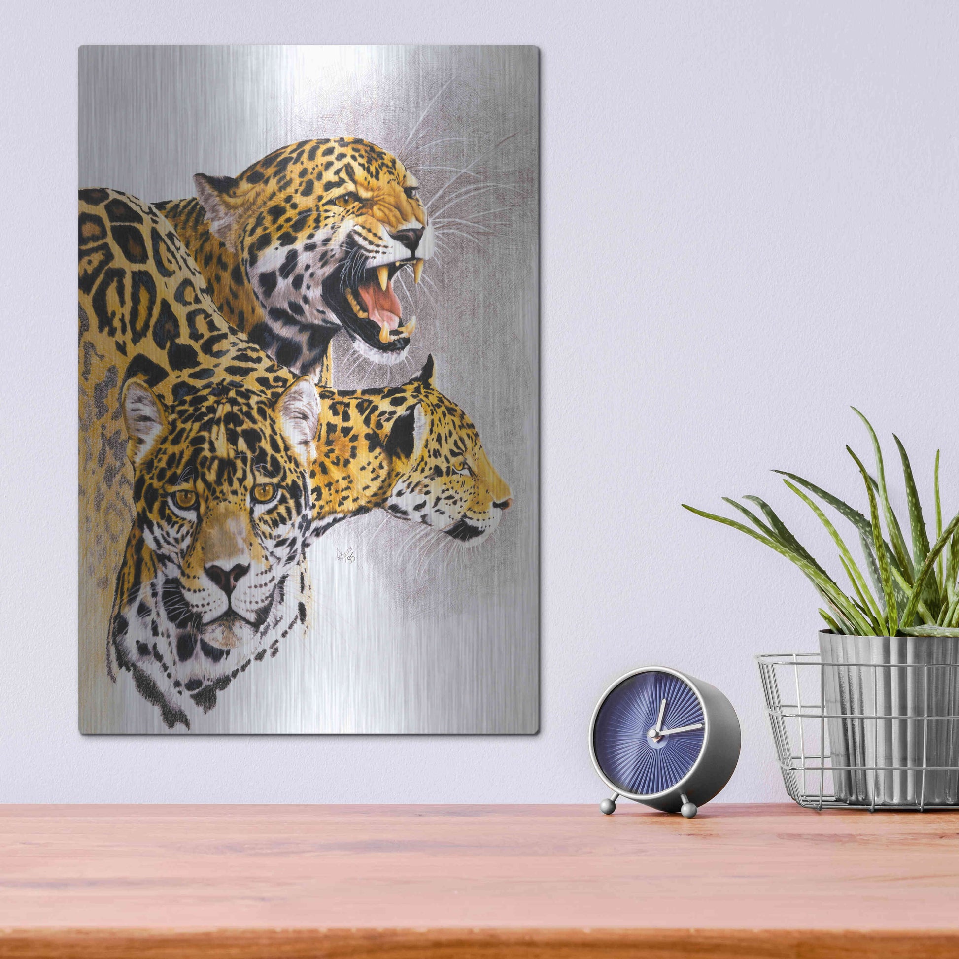 Luxe Metal Art 'Rain Forest Wrath' by Barbara Keith, Metal Wall Art,12x16