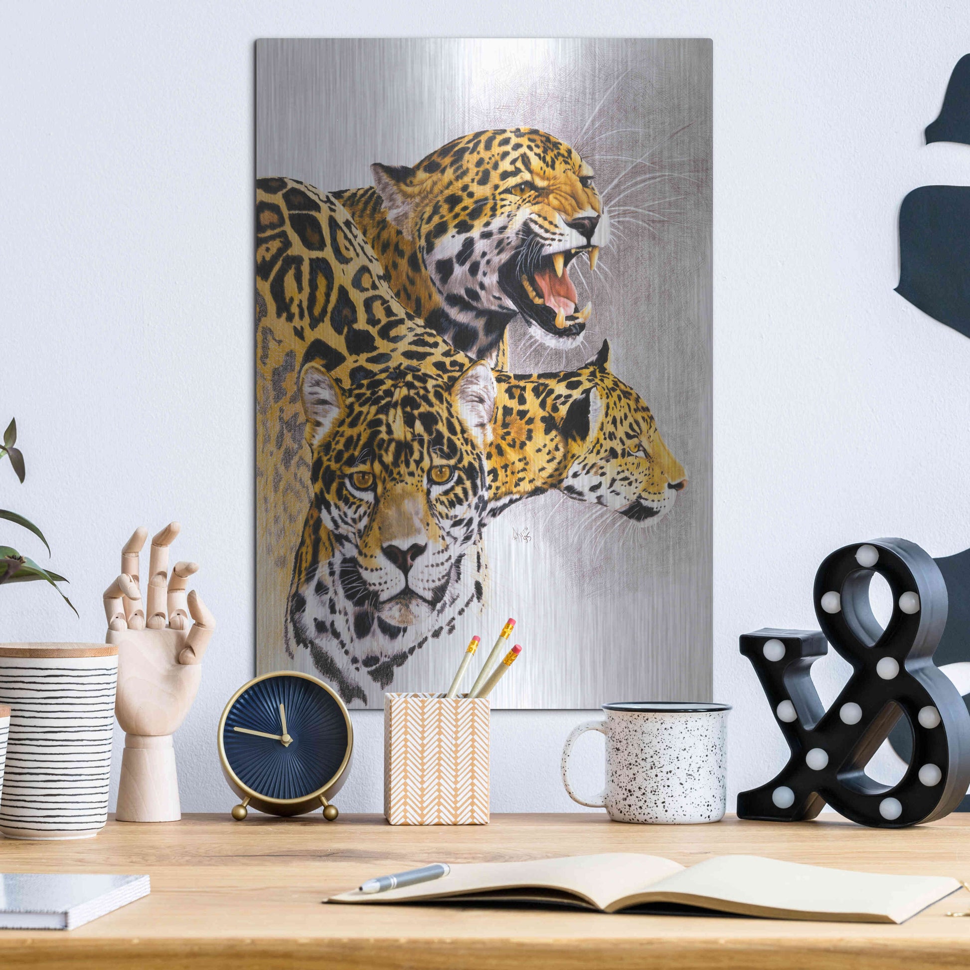 Luxe Metal Art 'Rain Forest Wrath' by Barbara Keith, Metal Wall Art,12x16