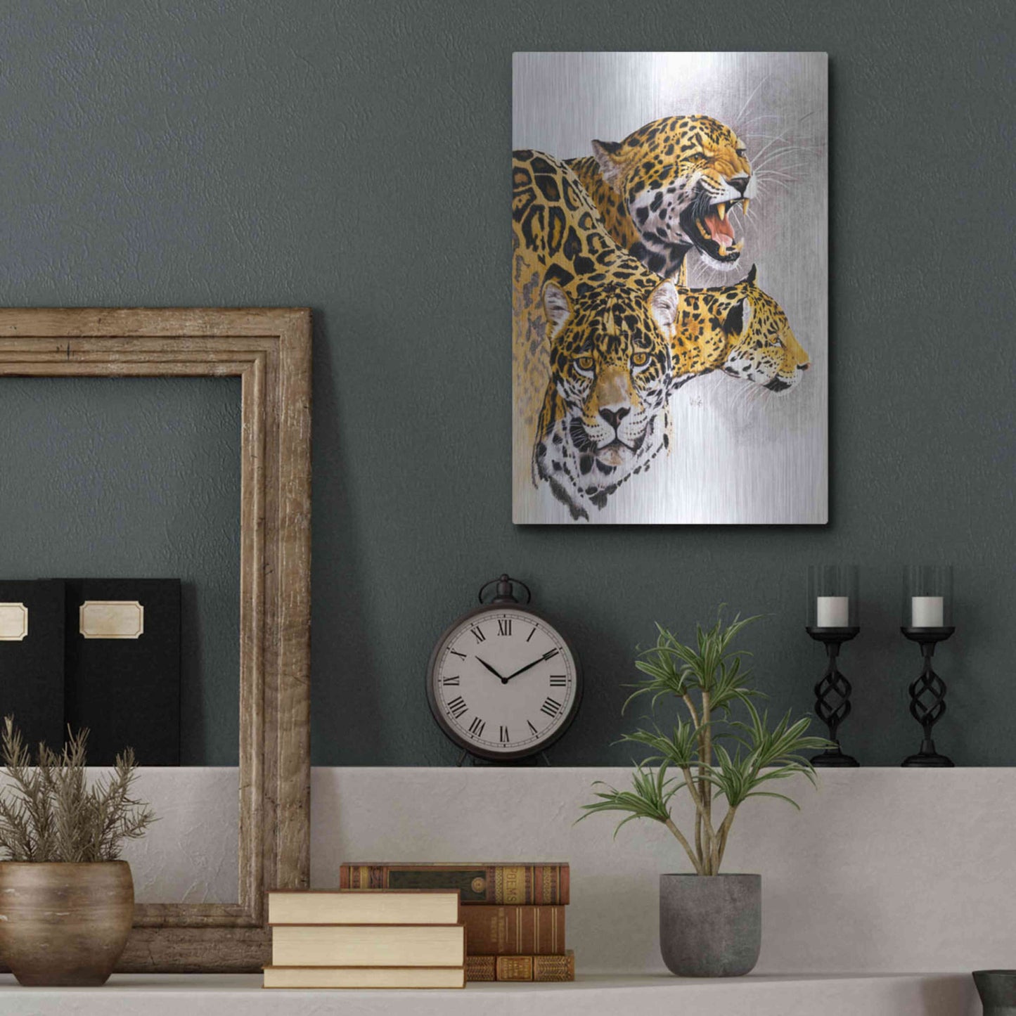 Luxe Metal Art 'Rain Forest Wrath' by Barbara Keith, Metal Wall Art,12x16