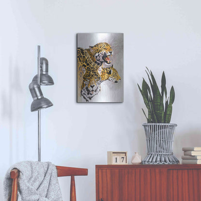 Luxe Metal Art 'Rain Forest Wrath' by Barbara Keith, Metal Wall Art,16x24