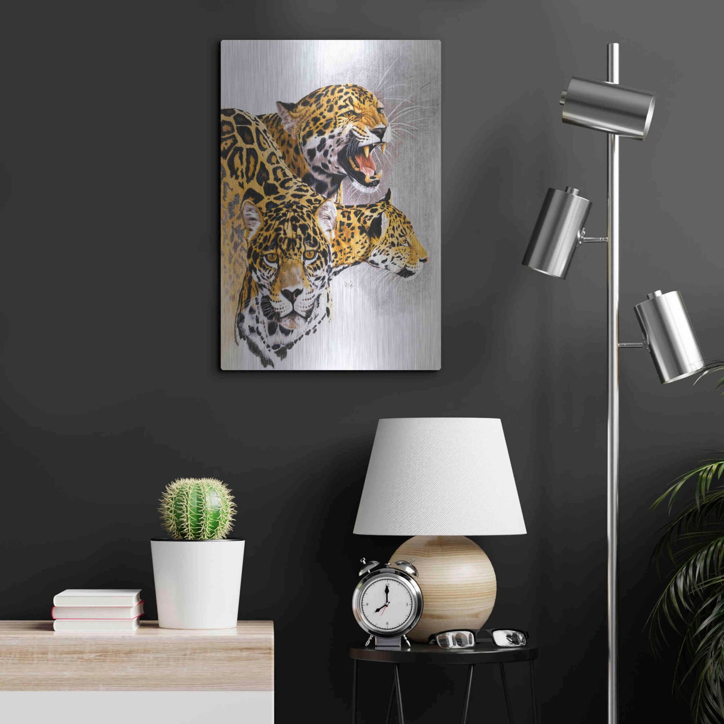 Luxe Metal Art 'Rain Forest Wrath' by Barbara Keith, Metal Wall Art,16x24