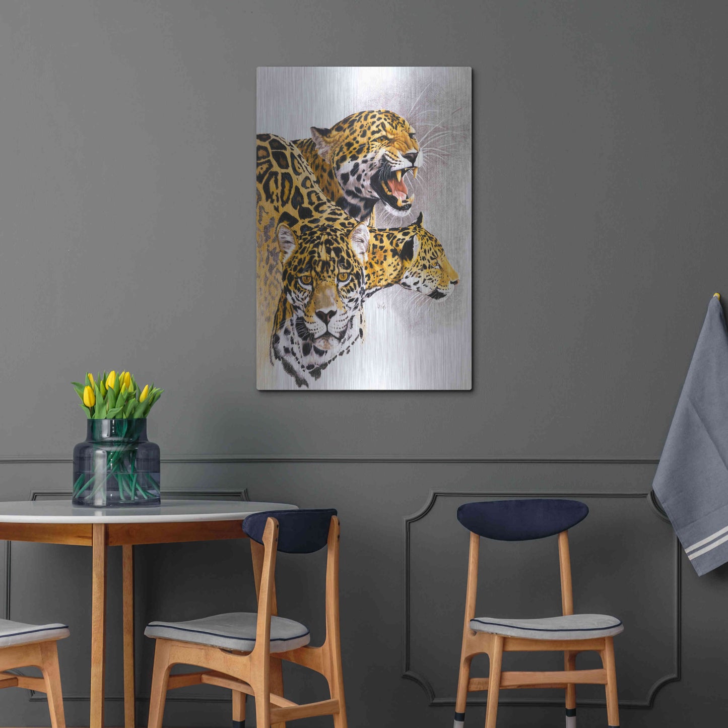 Luxe Metal Art 'Rain Forest Wrath' by Barbara Keith, Metal Wall Art,24x36