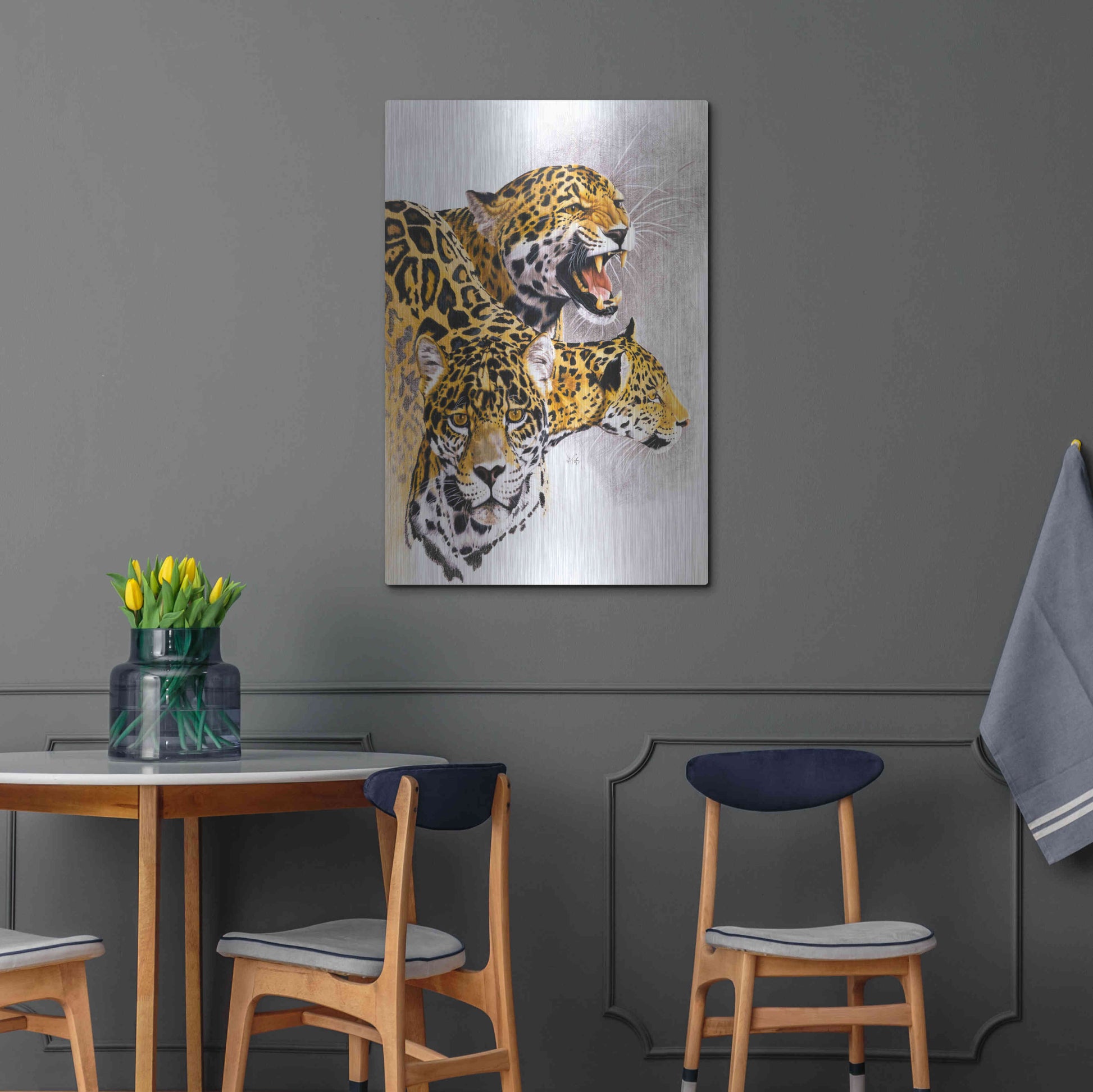 Luxe Metal Art 'Rain Forest Wrath' by Barbara Keith, Metal Wall Art,24x36