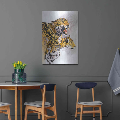 Luxe Metal Art 'Rain Forest Wrath' by Barbara Keith, Metal Wall Art,24x36