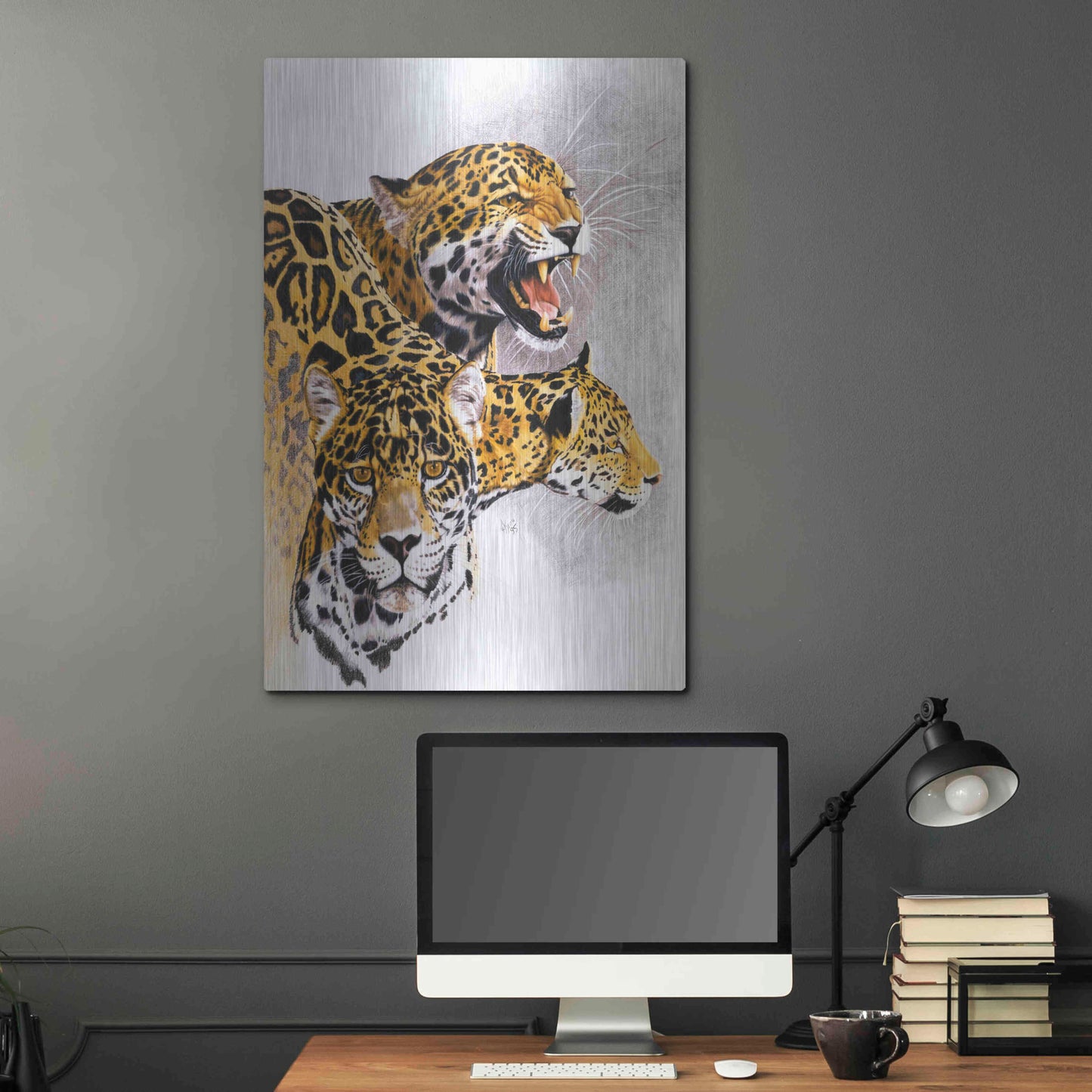 Luxe Metal Art 'Rain Forest Wrath' by Barbara Keith, Metal Wall Art,24x36