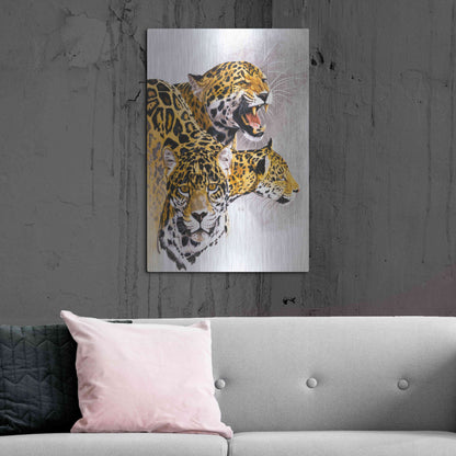 Luxe Metal Art 'Rain Forest Wrath' by Barbara Keith, Metal Wall Art,24x36