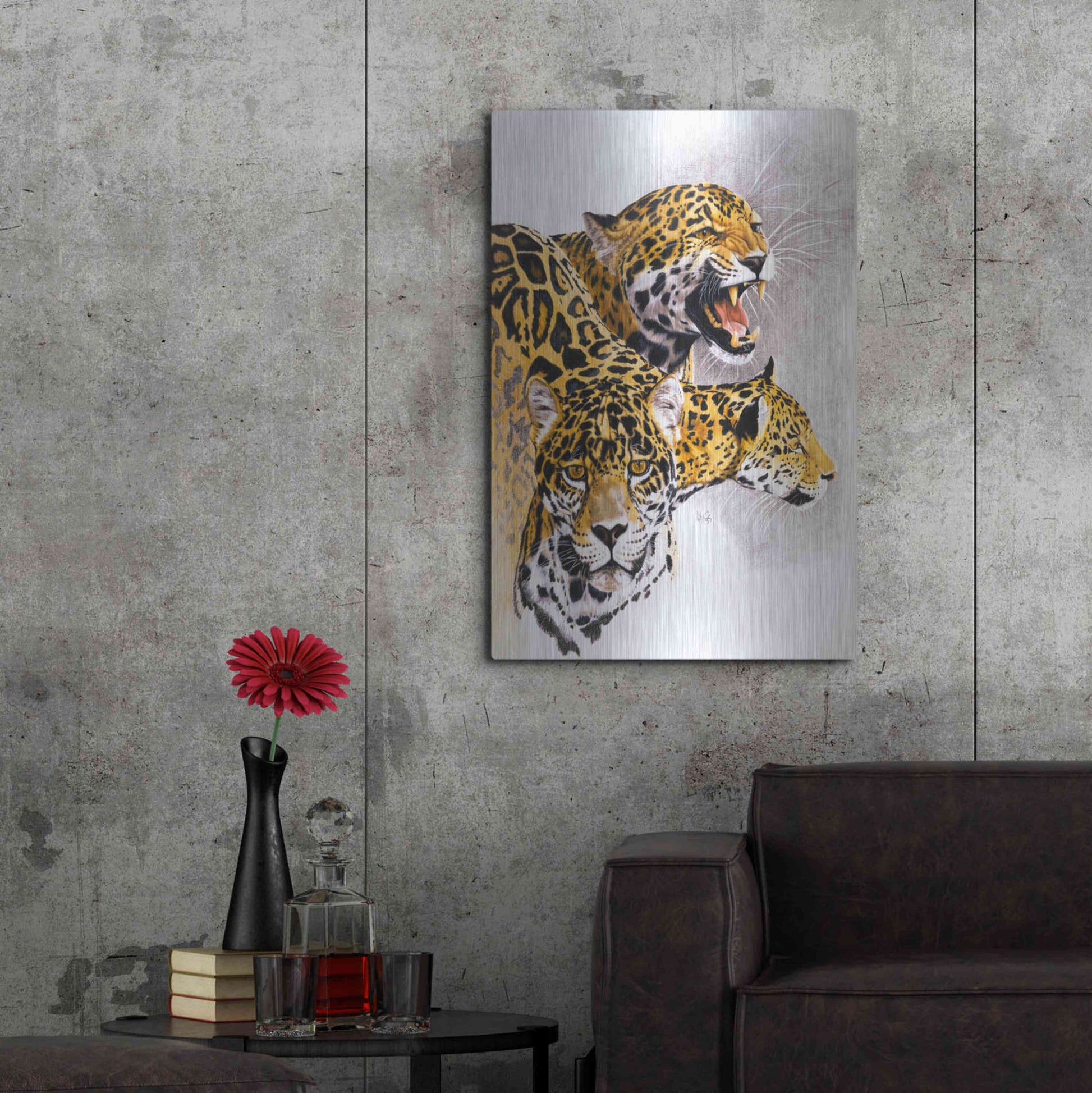 Luxe Metal Art 'Rain Forest Wrath' by Barbara Keith, Metal Wall Art,24x36