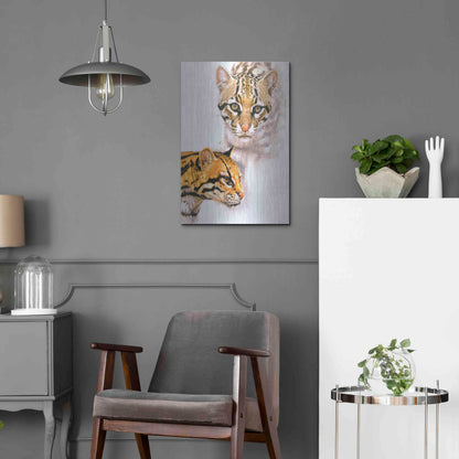 Luxe Metal Art 'Moving Shadows' by Barbara Keith, Metal Wall Art,16x24