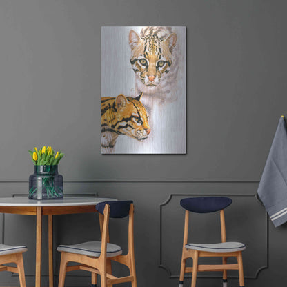 Luxe Metal Art 'Moving Shadows' by Barbara Keith, Metal Wall Art,24x36