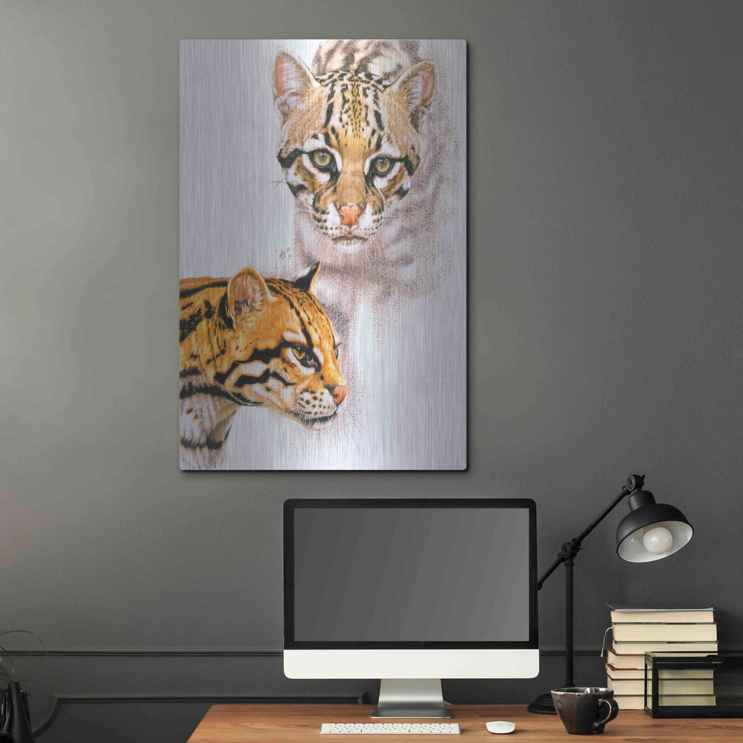 Luxe Metal Art 'Moving Shadows' by Barbara Keith, Metal Wall Art,24x36