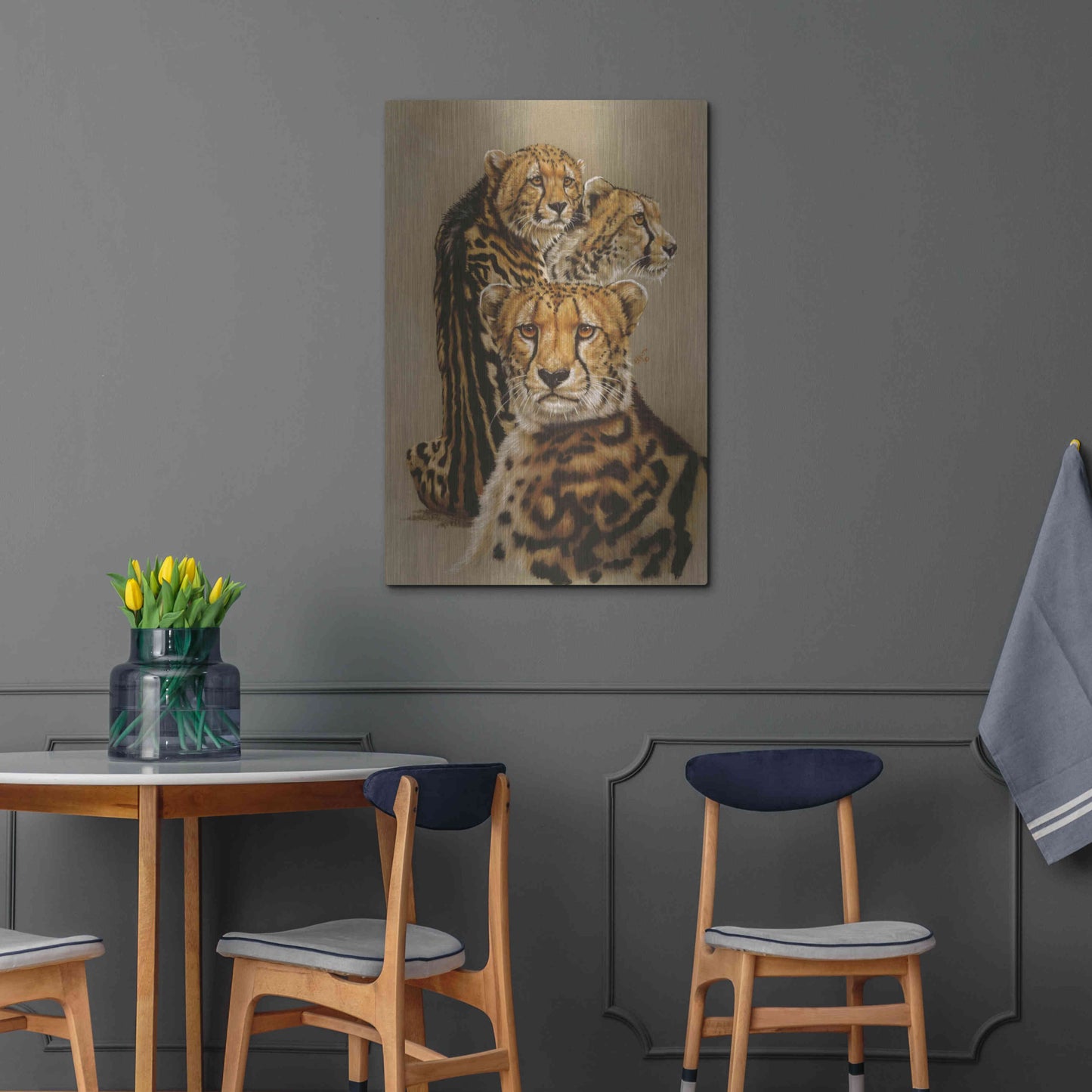 Luxe Metal Art 'Majestic Vagabond' by Barbara Keith, Metal Wall Art,24x36