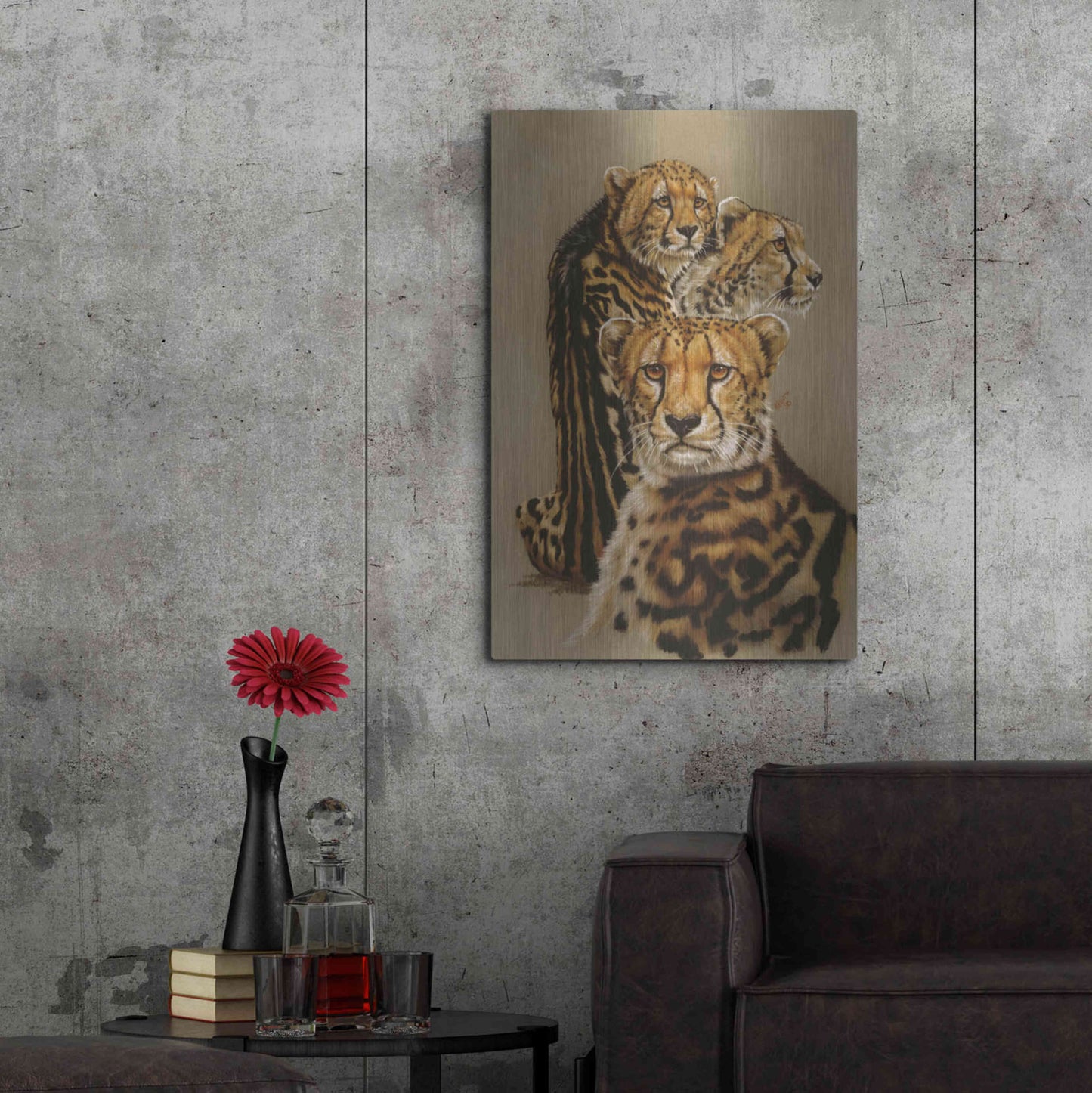 Luxe Metal Art 'Majestic Vagabond' by Barbara Keith, Metal Wall Art,24x36