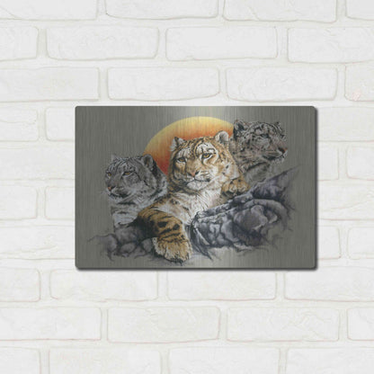 Luxe Metal Art 'Kindred Spirits' by Barbara Keith, Metal Wall Art,16x12