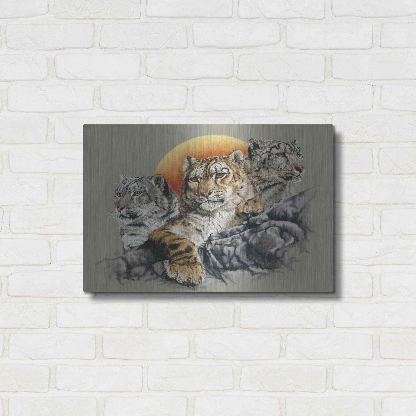 Luxe Metal Art 'Kindred Spirits' by Barbara Keith, Metal Wall Art,24x16