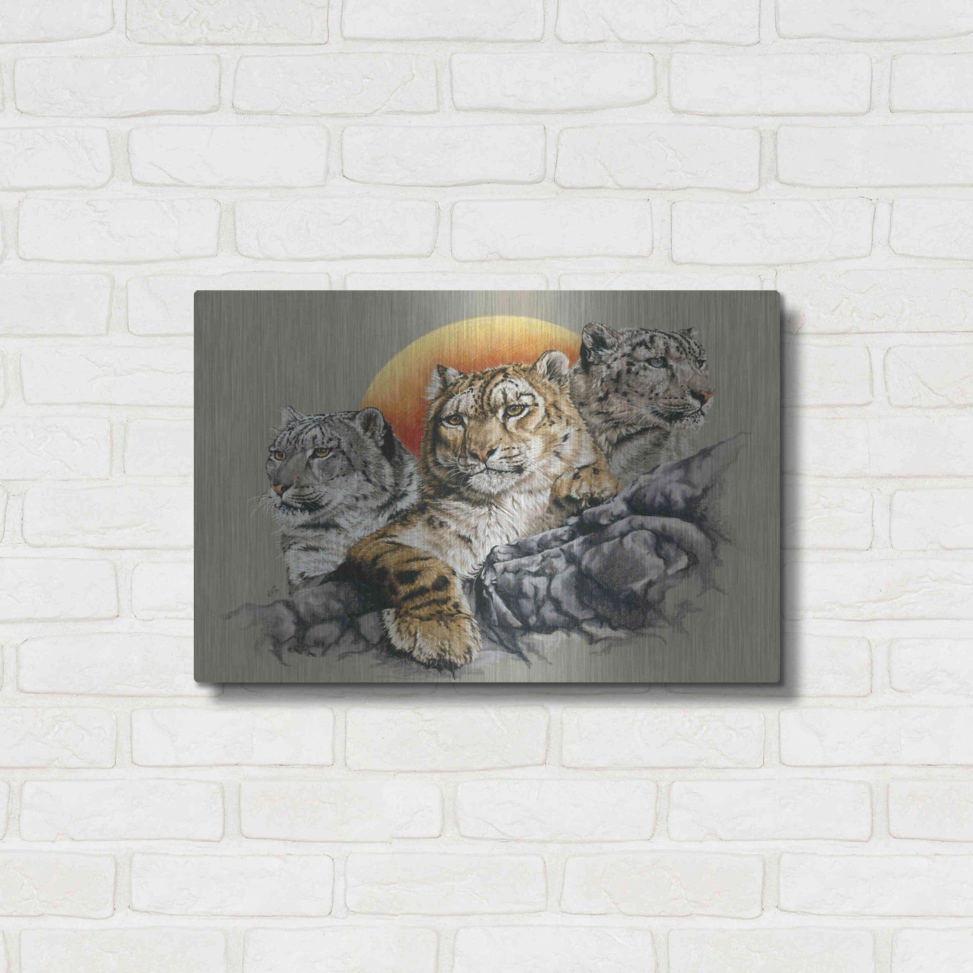 Luxe Metal Art 'Kindred Spirits' by Barbara Keith, Metal Wall Art,24x16