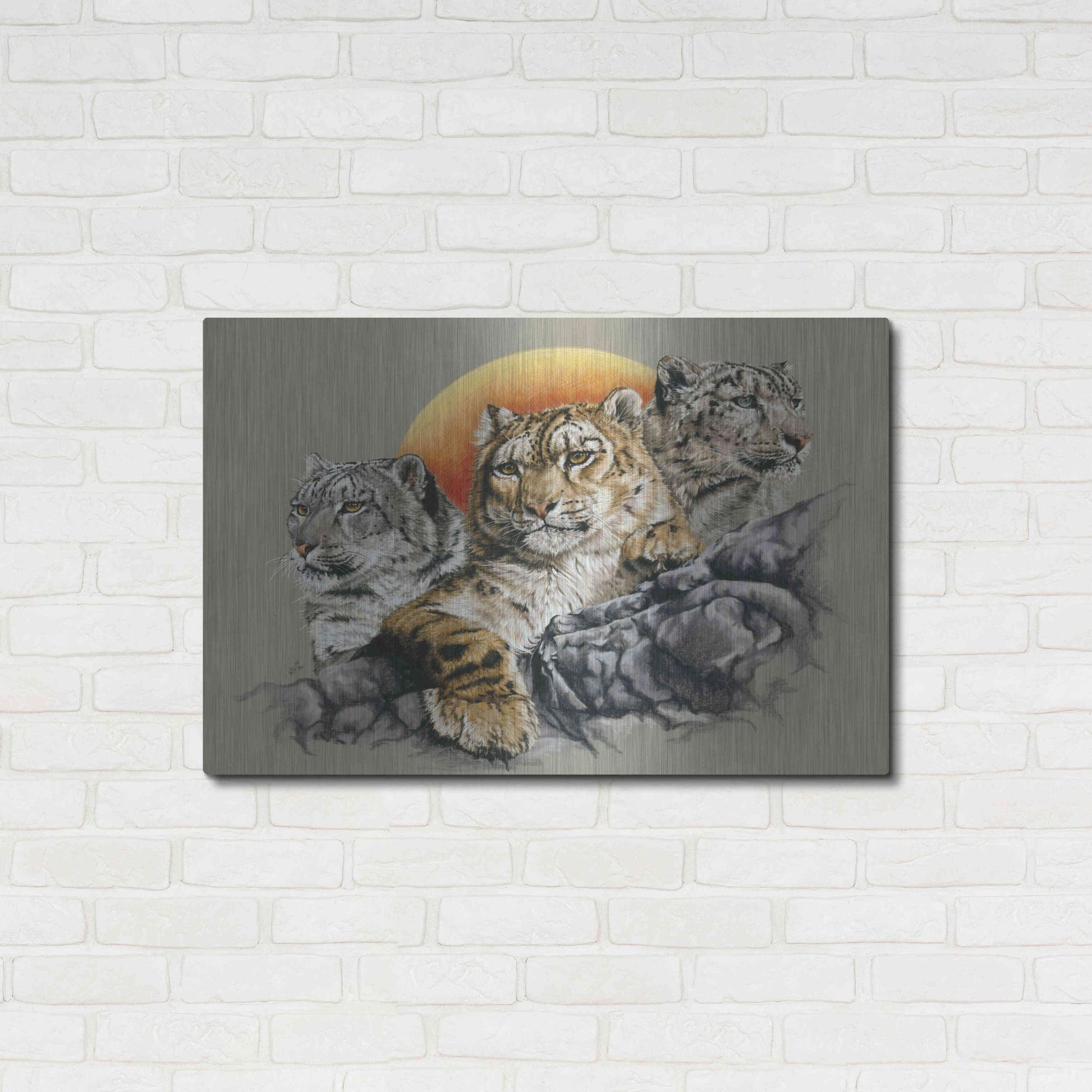 Luxe Metal Art 'Kindred Spirits' by Barbara Keith, Metal Wall Art,36x24